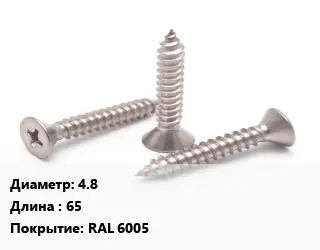 Саморез 4.8 L=65 RAL 6005